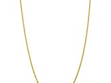 10k Yellow Gold 2.25mm Solid Diamond-Cut Quadruple Rope 16 Inch Chain