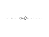 14K White Gold 1.2mm Singapore Bracelet
