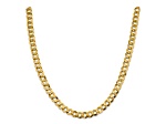 14k Yellow Gold 8.3mm Flat Cuban 20 Inch Chain