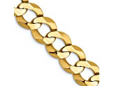 14k Yellow Gold 8.3mm Flat Cuban 20 Inch Chain