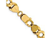 14k Yellow Gold 8.3mm Flat Cuban 20 Inch Chain