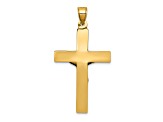 14K Yellow Gold Polished Crucifix Pendant