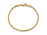 14K Yellow Gold 2mm Franco Chain Bracelet