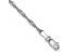 14K White Gold 1.7mm Singapore Chain Bracelet