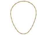 14K Yellow Gold Diamond-cut Beaded 18-inch Necklace