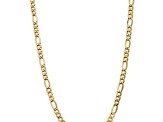 14k Yellow Gold 7.3mm Figaro Link 20 Inch Chain