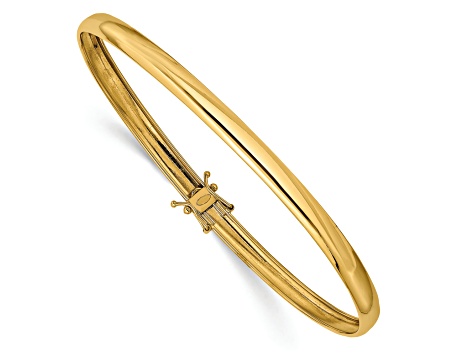 14K Yellow Gold Polished Flexible Bangle