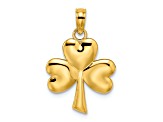 14K Yellow Gold 3-Leaf Clover Charm