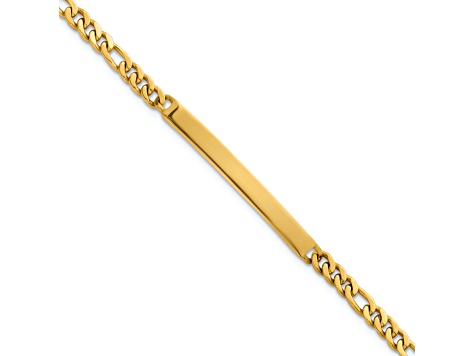 14K Yellow Gold 4.8mm ID Figaro 8-inch Bracelet