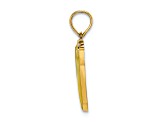 14k Yellow Gold with Yellow Enameled 2D Bananas Charm
