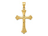 14K Yellow Gold Crucifix Pendant