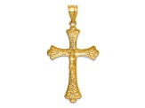 14K Yellow Gold Crucifix Pendant