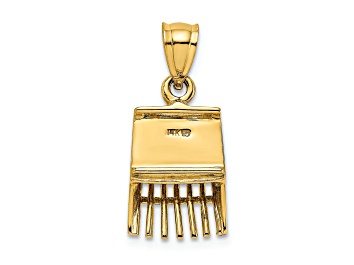 Picture of 14k Yellow Gold 3D Cranberry Scoop Charm