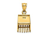14k Yellow Gold 3D Cranberry Scoop Charm