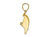 14k Yellow Gold 3D Cranberry Scoop Charm