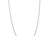 Rhodium Over 14k White Gold 1.85mm Solid Diamond-Cut Quadruple Rope 24 Inch Chain