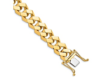 Picture of 14k Yellow Gold and 14k White Gold 11.5mm Hand-polished Fancy Link Bracelet