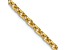 10k Yellow Gold 2.4mm Solid Round Open Link Cable 16 Inch Chain