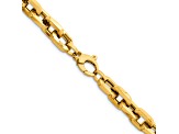 14K Yellow Gold 8.7mm Fancy Link 20-inch Necklace