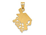 14K Yellow Gold Graduation Cap and Slanted Diploma 2024 Charm