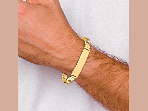 14k Yellow Gold Mariner Link ID Bracelet - 1CBZHA | JTV