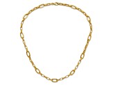 14K Yellow Gold Polished Fancy Cable Link Necklace