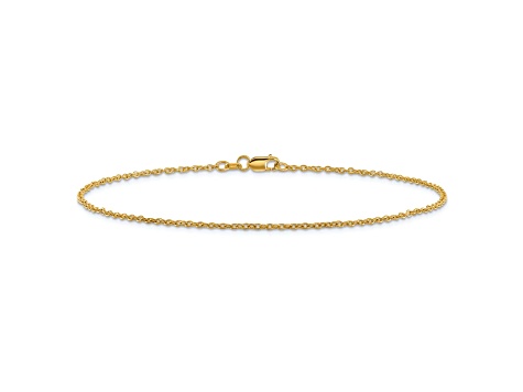 14k Yellow Gold Forzantine Cable Link Bracelet