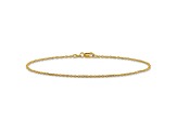 14k Yellow Gold Forzantine Cable Link Bracelet