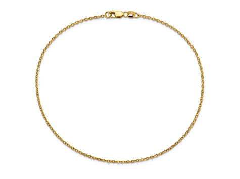 14k Yellow Gold Forzantine Cable Link Bracelet