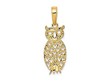 Picture of 14K Yellow Gold Owl Pendant
