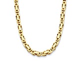 14K Yellow Gold 7mm Fancy Link 20-inch Necklace