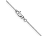 14K White Gold 0.6mm Round Snake Chain Necklace