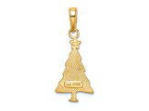 14K Yellow Gold Polished Christmas Tree Pendant