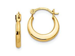 14K Yellow Gold Small Hoop Earrings