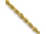 10k Yellow Gold 2mm Solid Diamond-Cut Quadruple Rope 16 Inch Chain