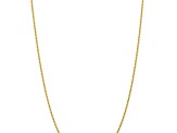 10k Yellow Gold 2mm Solid Diamond-Cut Quadruple Rope 18 Inch Chain