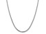 14K White Gold 3mm Franco Chain Necklace