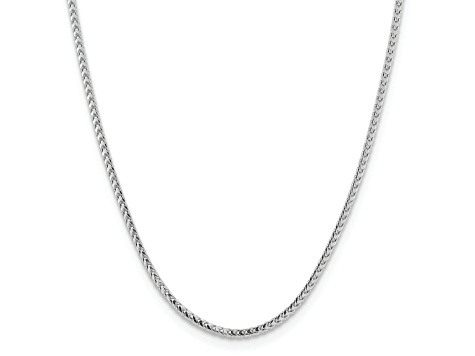 14K White Gold 3mm Franco Chain Necklace