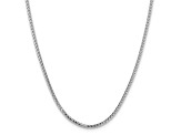 14K White Gold 3mm Franco Chain Necklace