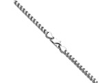 14K White Gold 3mm Franco Chain Necklace