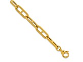 14K Yellow Gold 6.6mm Anchor Link 8 inch Bracelet