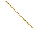 14K Yellow Gold 6.6mm Anchor Link 8 inch Bracelet