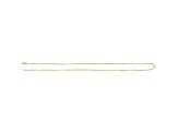 14K Yellow Gold 1.2mm Elongated Box Chain Necklace, 16 Inches.