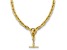 14K Yellow Gold 8mm Anchor Link 18-inch Y-drop Toggle Necklace