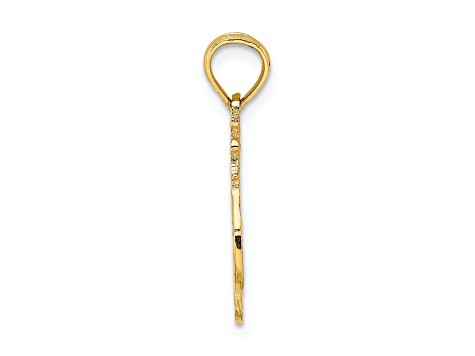 14K Yellow Gold Number 1 WIFE Charm