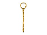 14k Yellow Gold Polished Dancer pendant