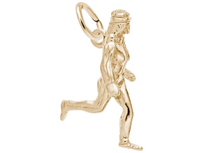 14K Yellow Gold Female Jogger Charm