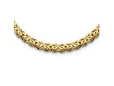 14K Yellow Gold 13.3mm Byzantine 16.5-inch Necklace