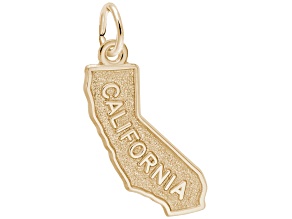 14K Yellow Gold California Charm