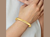 14K Yellow Gold 5/16 Textured Hinged Bangle